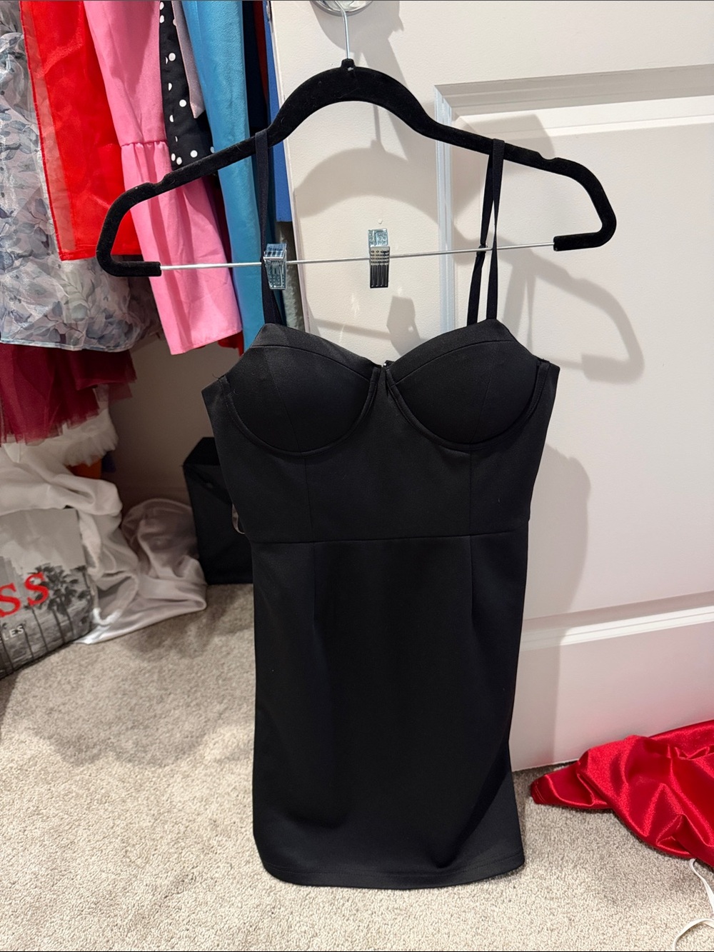 Black Bustier Bodycon Dress